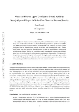 Gaussian Process Upper Confidence Bound Achieves Nearly-Optimal Regret in Noise-Free Gaussian Process Bandits