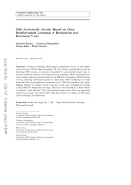 XSS Adversarial Attacks Based on Deep Reinforcement Learning: A Replication and Extension Study