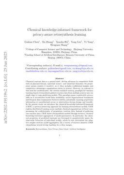 Chemical knowledge-informed framework for privacy-aware retrosynthesis learning