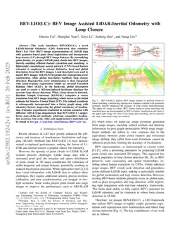 BEV-LIO(LC): BEV Image Assisted LiDAR-Inertial Odometry with Loop Closure