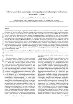 Multiview graph dual-attention deep learning and contrastive learning for multi-criteria recommender systems