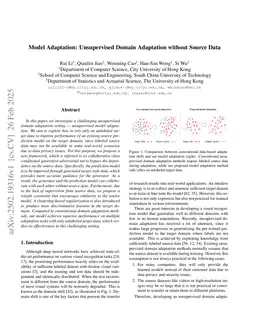 Model Adaptation: Unsupervised Domain Adaptation without Source Data