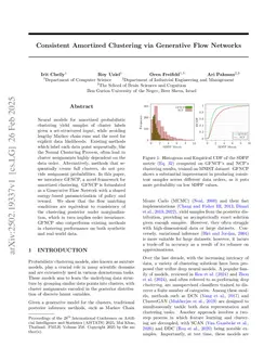 Consistent Amortized Clustering via Generative Flow Networks