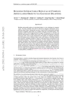 ArtGS: Building Interactable Replicas of Complex Articulated Objects via Gaussian Splatting