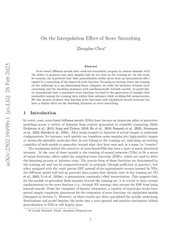 On the Interpolation Effect of Score Smoothing in Diffusion Models