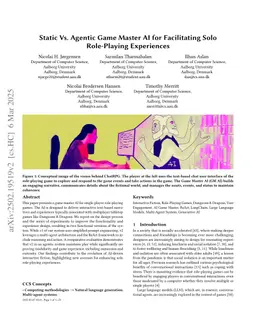 Static Vs. Agentic Game Master AI for Facilitating Solo Role-Playing Experiences