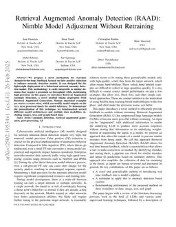 Retrieval Augmented Anomaly Detection (RAAD): Nimble Model Adjustment Without Retraining