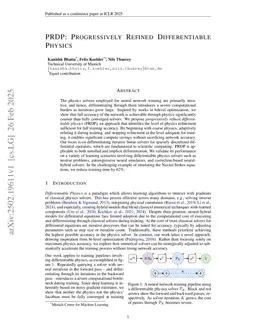PRDP: Progressively Refined Differentiable Physics