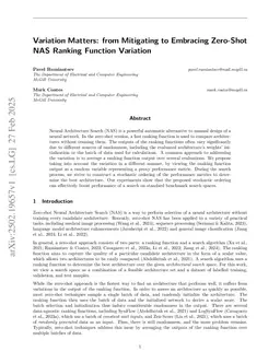 Variation Matters: from Mitigating to Embracing Zero-Shot NAS Ranking Function Variation