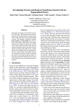 Investigating Neurons and Heads in Transformer-based LLMs for Typographical Errors