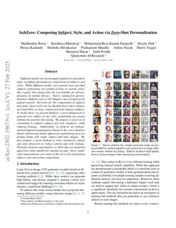 SubZero: Composing Subject, Style, and Action via Zero-Shot Personalization