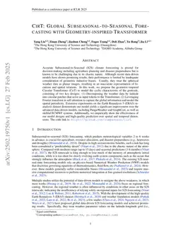 CirT: Global Subseasonal-to-Seasonal Forecasting with Geometry-inspired Transformer