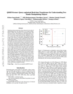 QORT-Former: Query-optimized Real-time Transformer for Understanding Two Hands Manipulating Objects