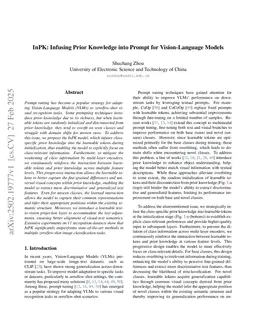 InPK: Infusing Prior Knowledge into Prompt for Vision-Language Models