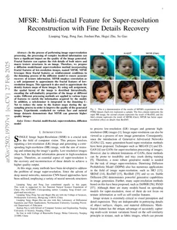 MFSR: Multi-fractal Feature for Super-resolution Reconstruction with Fine Details Recovery
