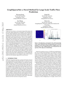 GraphSparseNet: a Novel Method for Large Scale Traffic Flow Prediction