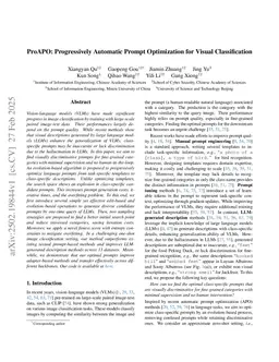 ProAPO: Progressively Automatic Prompt Optimization for Visual Classification