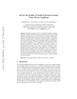 Revisit the Stability of Vanilla Federated Learning Under Diverse Conditions