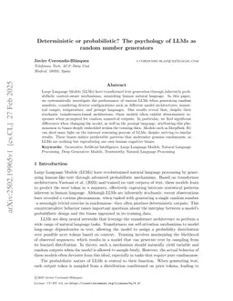 Deterministic or probabilistic? The psychology of LLMs as random number generators