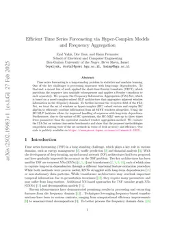 Efficient Time Series Forecasting via Hyper-Complex Models and Frequency Aggregation