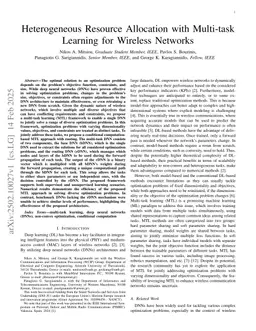 Heterogeneous Resource Allocation with Multi-task Learning for Wireless Networks