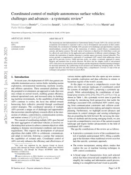 Coordinated control of multiple autonomous surface vehicles: challenges and advances - a systematic review