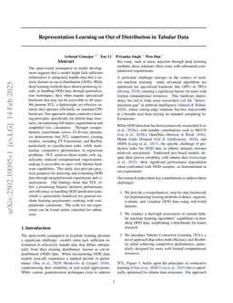 Representation Learning on Out of Distribution in Tabular Data