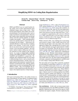Simplifying DINO via Coding Rate Regularization