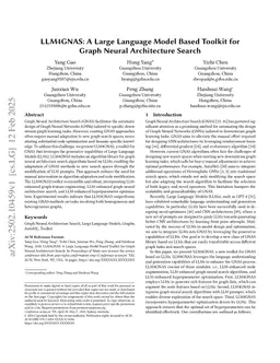 LLM4GNAS: A Large Language Model Based Toolkit for Graph Neural Architecture Search