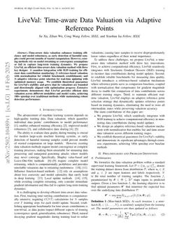 LiveVal: Time-aware Data Valuation via Adaptive Reference Points