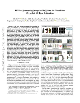 HIPPo: Harnessing Image-to-3D Priors for Model-free Zero-shot 6D Pose Estimation