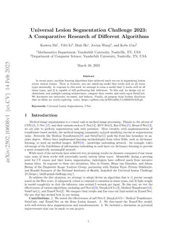 Universal Lesion Segmentation Challenge 2023: A Comparative Research of Different Algorithms