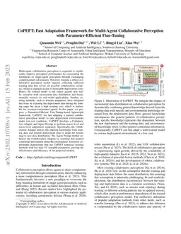 CoPEFT: Fast Adaptation Framework for Multi-Agent Collaborative Perception with Parameter-Efficient Fine-Tuning