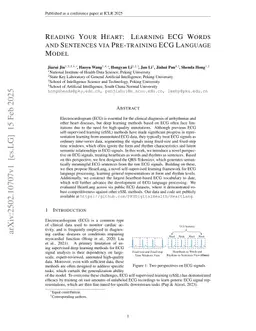 Reading Your Heart: Learning ECG Words and Sentences via Pre-training ECG Language Model