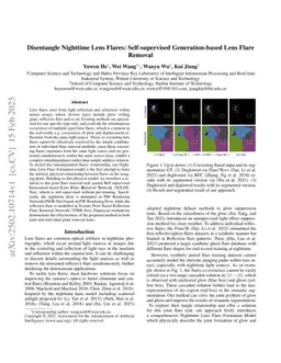 Disentangle Nighttime Lens Flares: Self-supervised Generation-based Lens Flare Removal