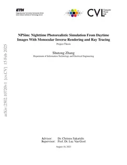 NPSim: Nighttime Photorealistic Simulation From Daytime Images With Monocular Inverse Rendering and Ray Tracing