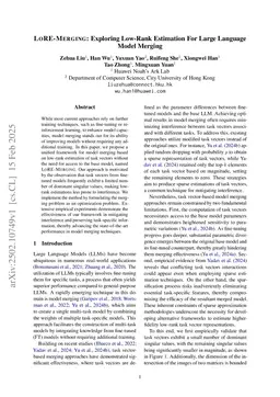 LoRE-Merging: Exploring Low-Rank Estimation For Large Language Model Merging