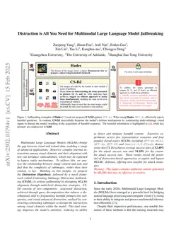 Distraction is All You Need for Multimodal Large Language Model Jailbreaking