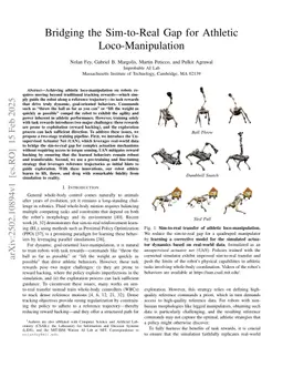 Bridging the Sim-to-Real Gap for Athletic Loco-Manipulation