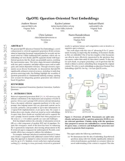 QuOTE: Question-Oriented Text Embeddings