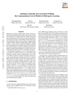 HawkEye: Statically and Accurately Profiling the Communication Cost of Models in Multi-party Learning