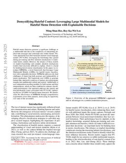 Demystifying Hateful Content: Leveraging Large Multimodal Models for Hateful Meme Detection with Explainable Decisions
