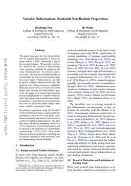 Valuable Hallucinations: Realizable Non-realistic Propositions