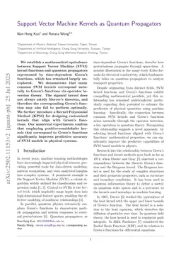 Support Vector Machine Kernels as Quantum Propagators