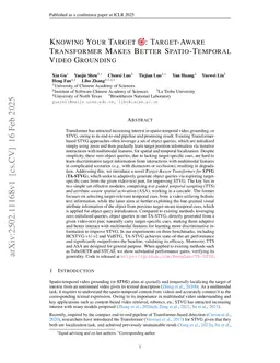 Knowing Your Target: Target-Aware Transformer Makes Better Spatio-Temporal Video Grounding