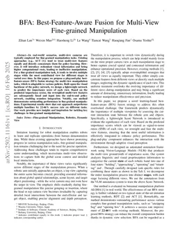 BFA: Best-Feature-Aware Fusion for Multi-View Fine-grained Manipulation