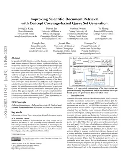 Improving Scientific Document Retrieval with Concept Coverage-based Query Set Generation