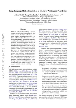 Large Language Models Penetration in Scholarly Writing and Peer Review