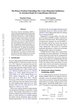 The Rotary Position Embedding May Cause Dimension Inefficiency in Attention Heads for Long-Distance Retrieval
