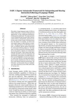 SAIF: A Sparse Autoencoder Framework for Interpreting and Steering Instruction Following of Language Models